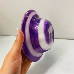Handblown glass bowl